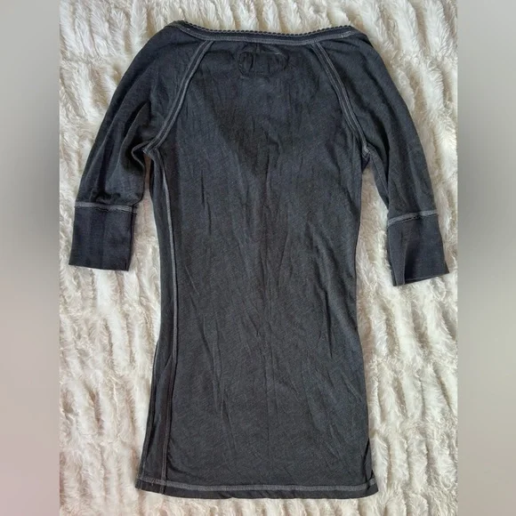 Y2K Vintage Abercrombie & Fitch Henley Top - Picture 7 of 9